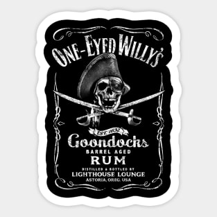 One-Eyed Willy's Rum Sticker